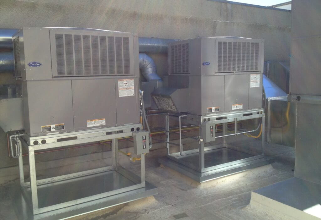 Riverside: Elevated Package Unit Installation